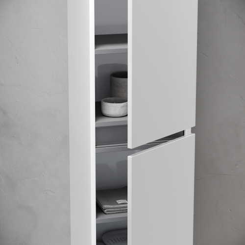 Шкаф-пенал Sancos Urban PUR35W 35х30х160 подвесной цвет белый - фото 4